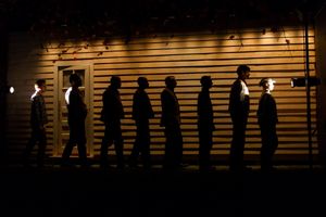 Photo Credit: Tristan Fuge. Photo Caption The cast of Ã'¢ï¿½ï¿½The SteadfastÃ'¢ï¿½ï¿½ (L to R, Matt Dellapina, Brendan Titley, David Ryan Smith, Alex Ubokudom, Brent Langdon, Ben Kahre, John Behlmann, and Cloteal Horne.) in a scene from Mat @ BroadwayWorld Photo Credit: Tristan Fuge. Photo Caption The cast of Ã'¢ï¿½ï¿¿ Photo