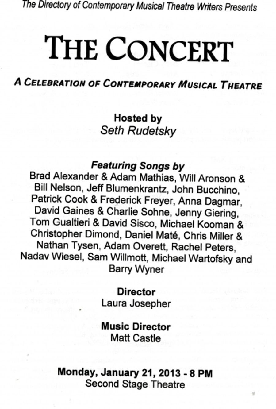Photo Coverage: Elizabeth Stanley, Robin De Jesus and More Perform at THE DIRECTORY OF CONTEMPORARY THEATRE WRITERS Concert Image