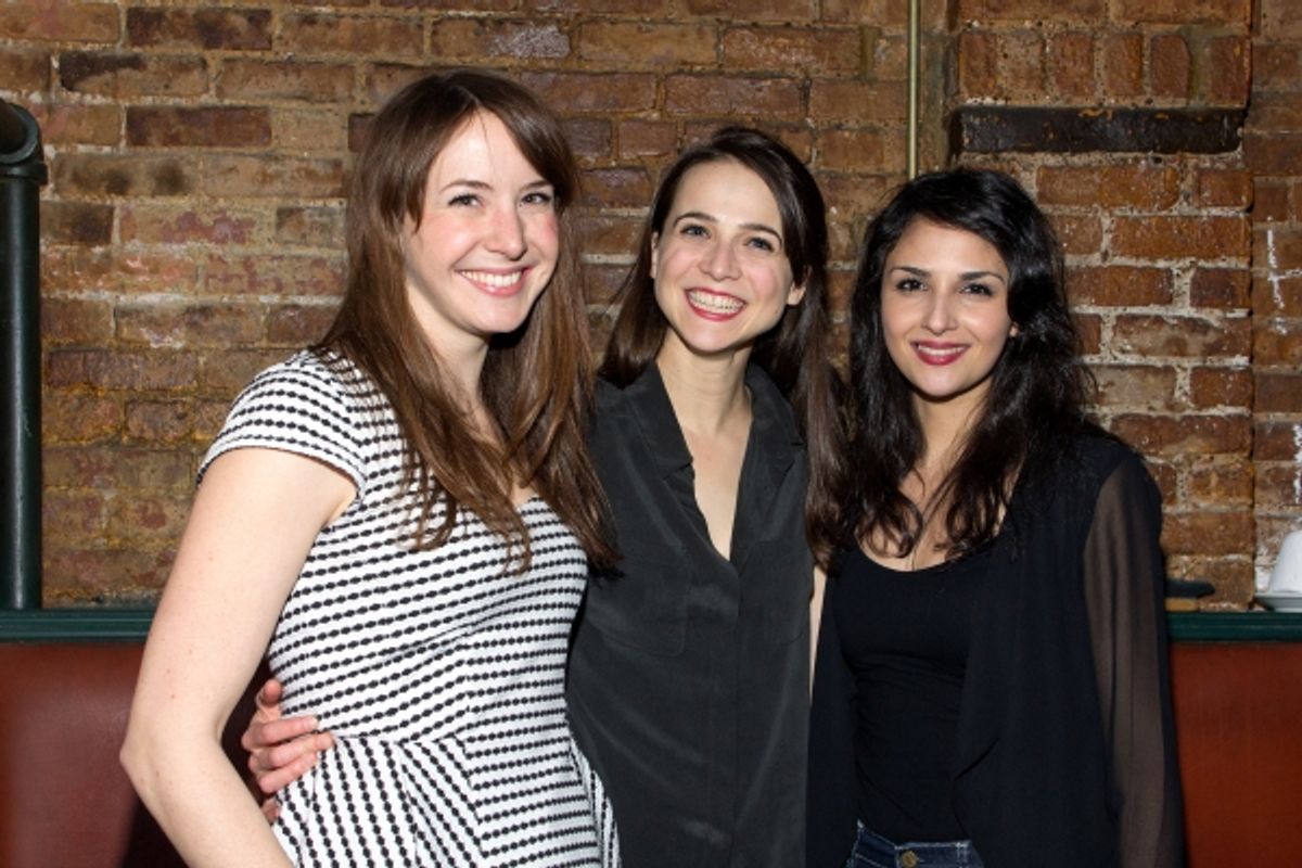 Katie Blake, Maya Kazan, Maryam Hassouni at 