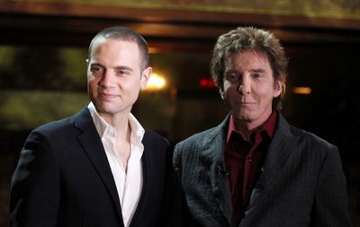 Jordan Roth with Barry Manilow on stage Photo