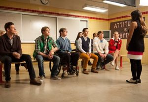 Cory Monteith, Chord Overstreet, Kevin McHale, Darren Criss, Melissa Benoist, Blake Jenner, Alex Newell and Heather Morris @ BroadwayWorld Cory Monteith, Chord Overstreet, Kevin McHale, Darren Criss, Melissa Benoist, Blake J Photo