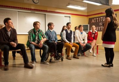 Cory Monteith, Chord Overstreet, Kevin McHale, Darren Criss, Melissa Benoist, Blake J Photo