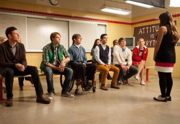 Cory Monteith, Chord Overstreet, Kevin McHale, Darren Criss, Melissa Benoist, Blake J Photo