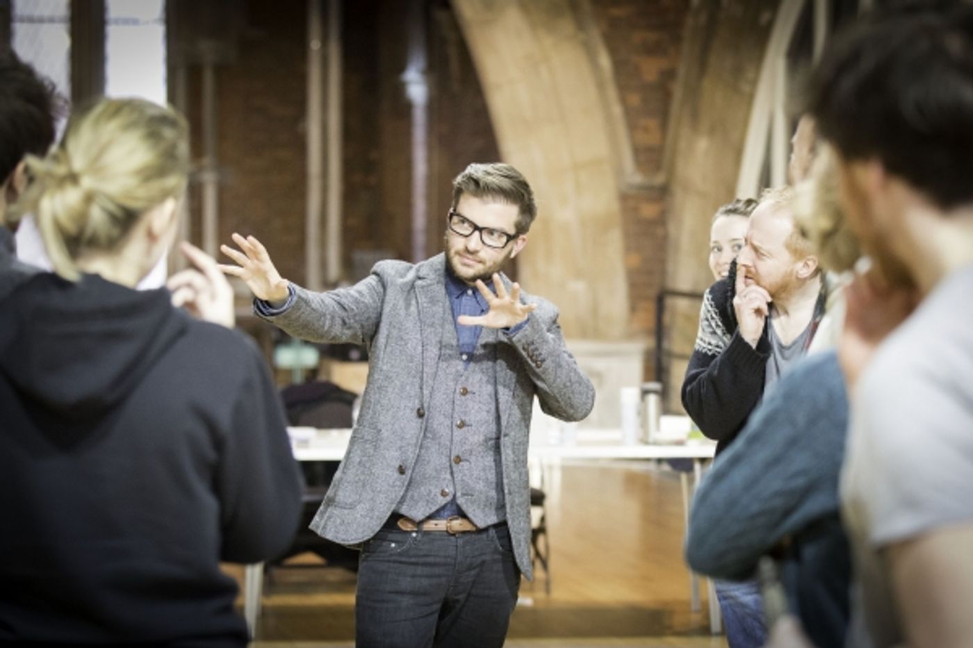 Photo Flash: James McAvoy, Claire Foy and More in Rehearsal for MACBETH  Image