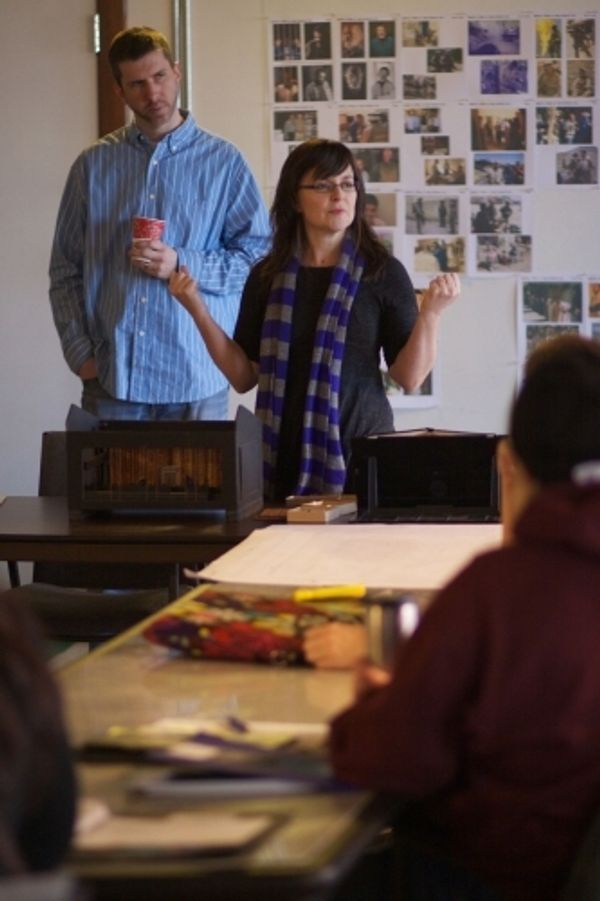 Director Heidi Stillman and Ensemble Member Dan Ostling Photo