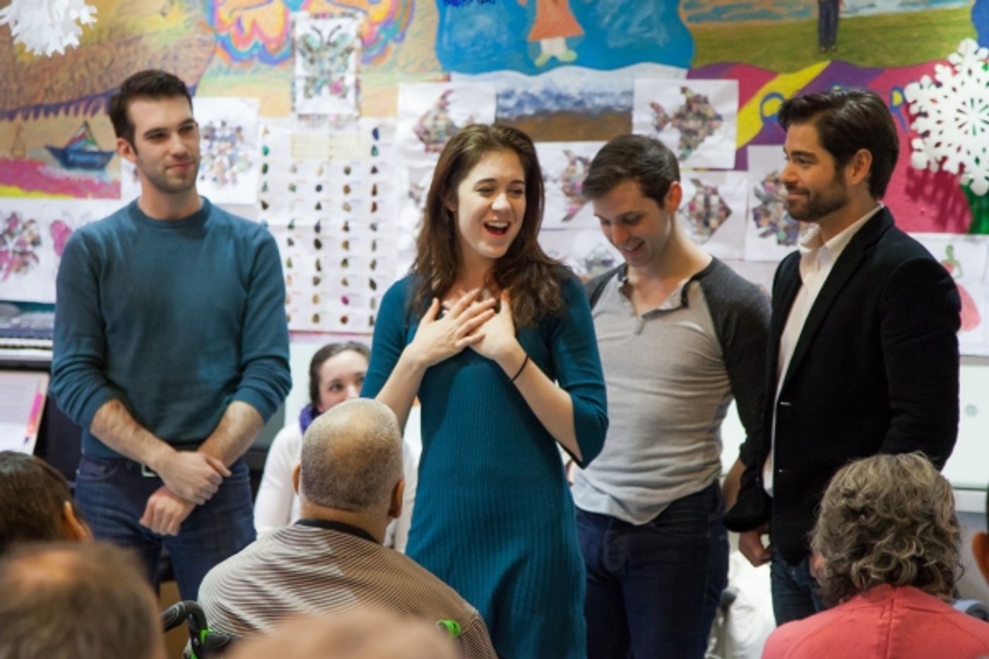 Photo Flash: Cast from Broadway's EVITA Joins Forces with Sing For Your Seniors  Image