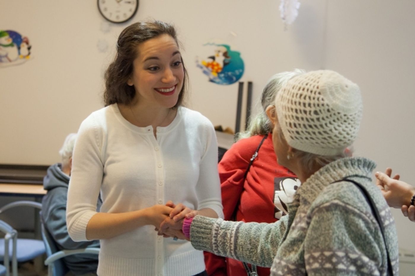 Photo Flash: Cast from Broadway's EVITA Joins Forces with Sing For Your Seniors  Image