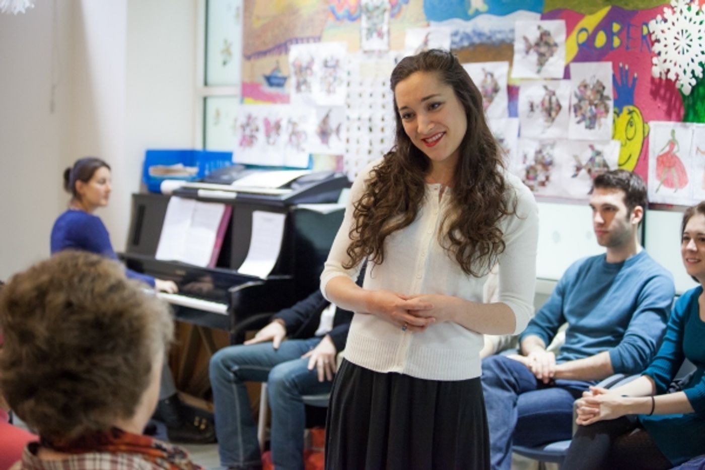 Photo Flash: Cast from Broadway's EVITA Joins Forces with Sing For Your Seniors  Image