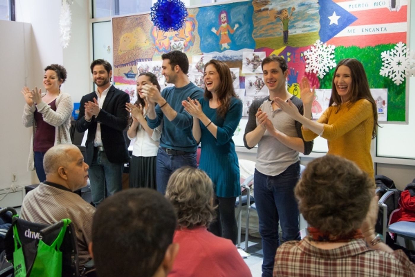 Photo Flash: Cast from Broadway's EVITA Joins Forces with Sing For Your Seniors  Image
