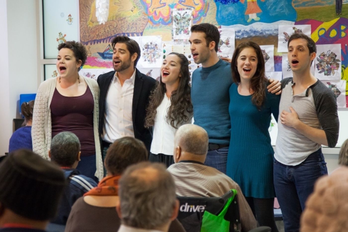 Photo Flash: Cast from Broadway's EVITA Joins Forces with Sing For Your Seniors  Image
