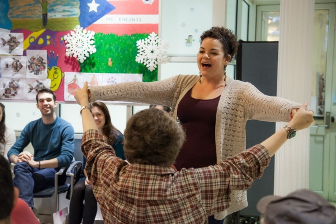 Photo Flash: Cast from Broadway's EVITA Joins Forces with Sing For Your Seniors  Image
