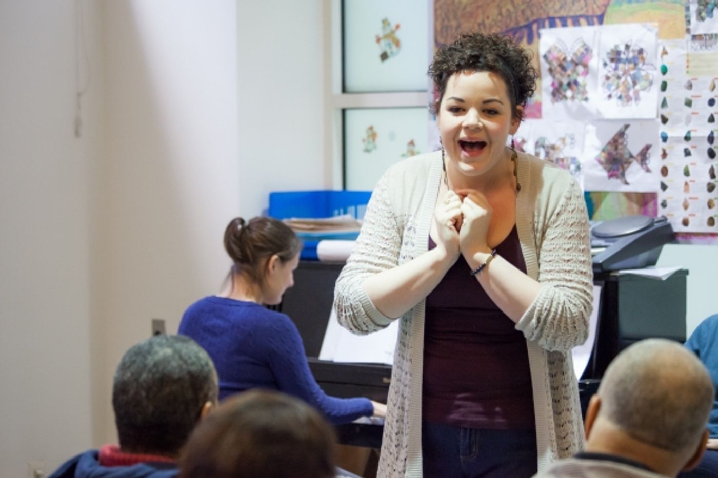 Photo Flash: Cast from Broadway's EVITA Joins Forces with Sing For Your Seniors  Image