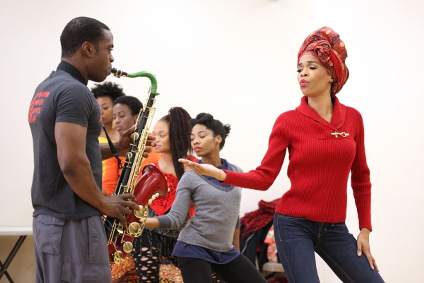 Photo Coverage: FELA! National Tour Cast Meets the Press- Michelle Williams and More!  Image