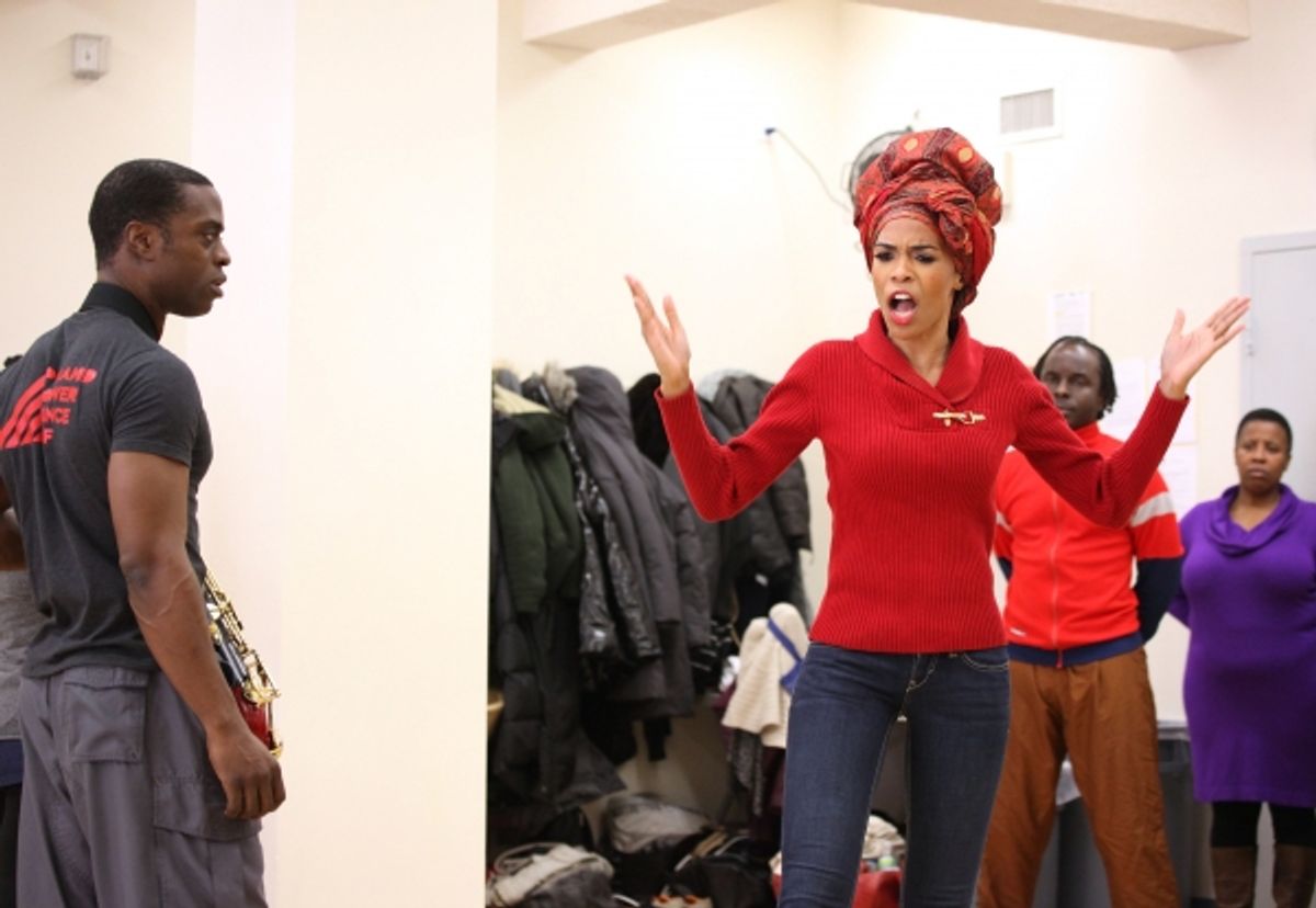 Michelle Williams & Adesola Osakalumi  at 