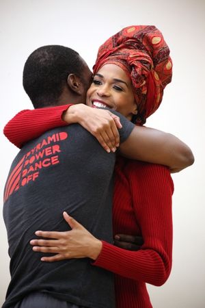 Michelle Williams & Adesola Osakalumi Photo