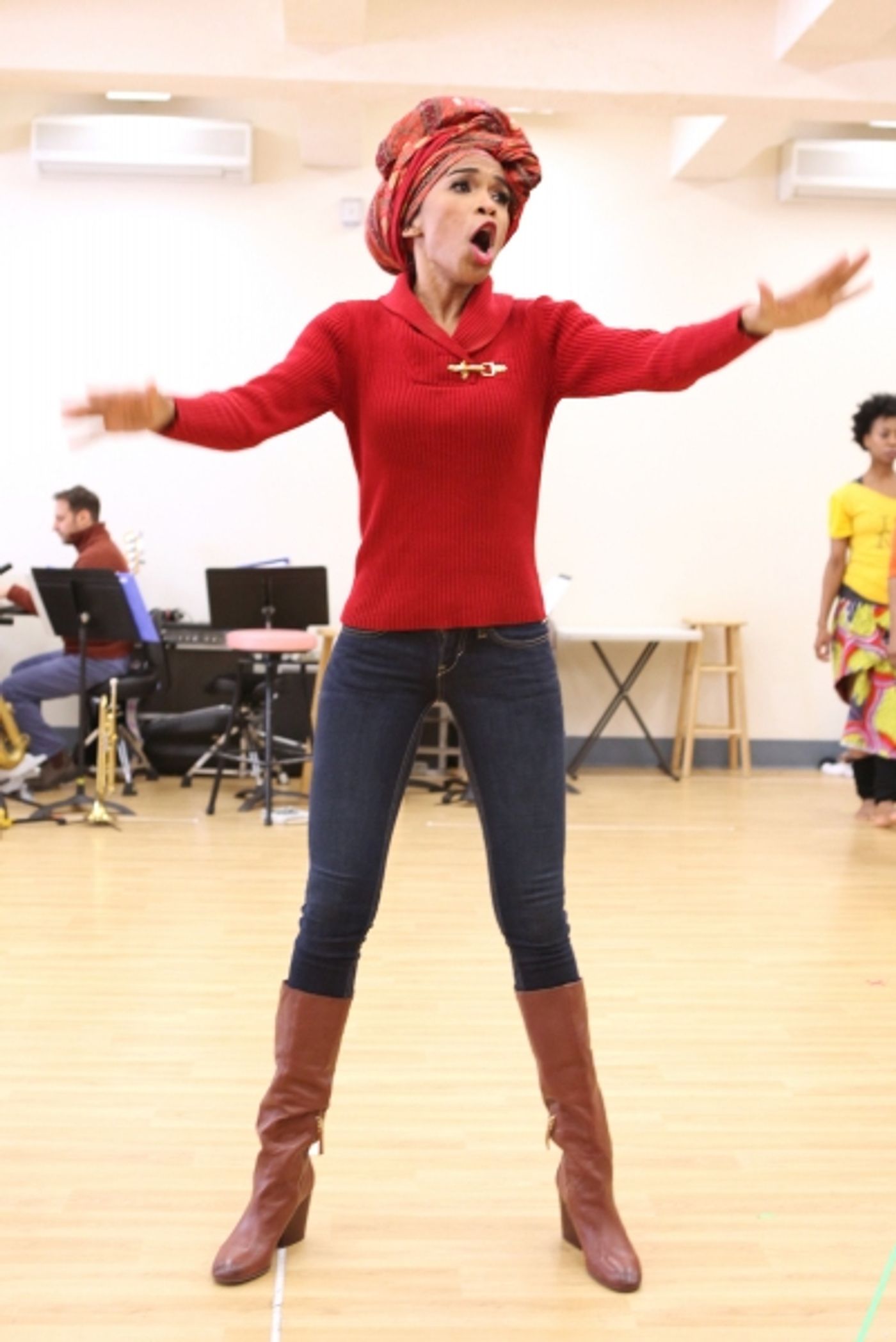 Photo Coverage: FELA! National Tour Cast Meets the Press- Michelle Williams and More!  Image