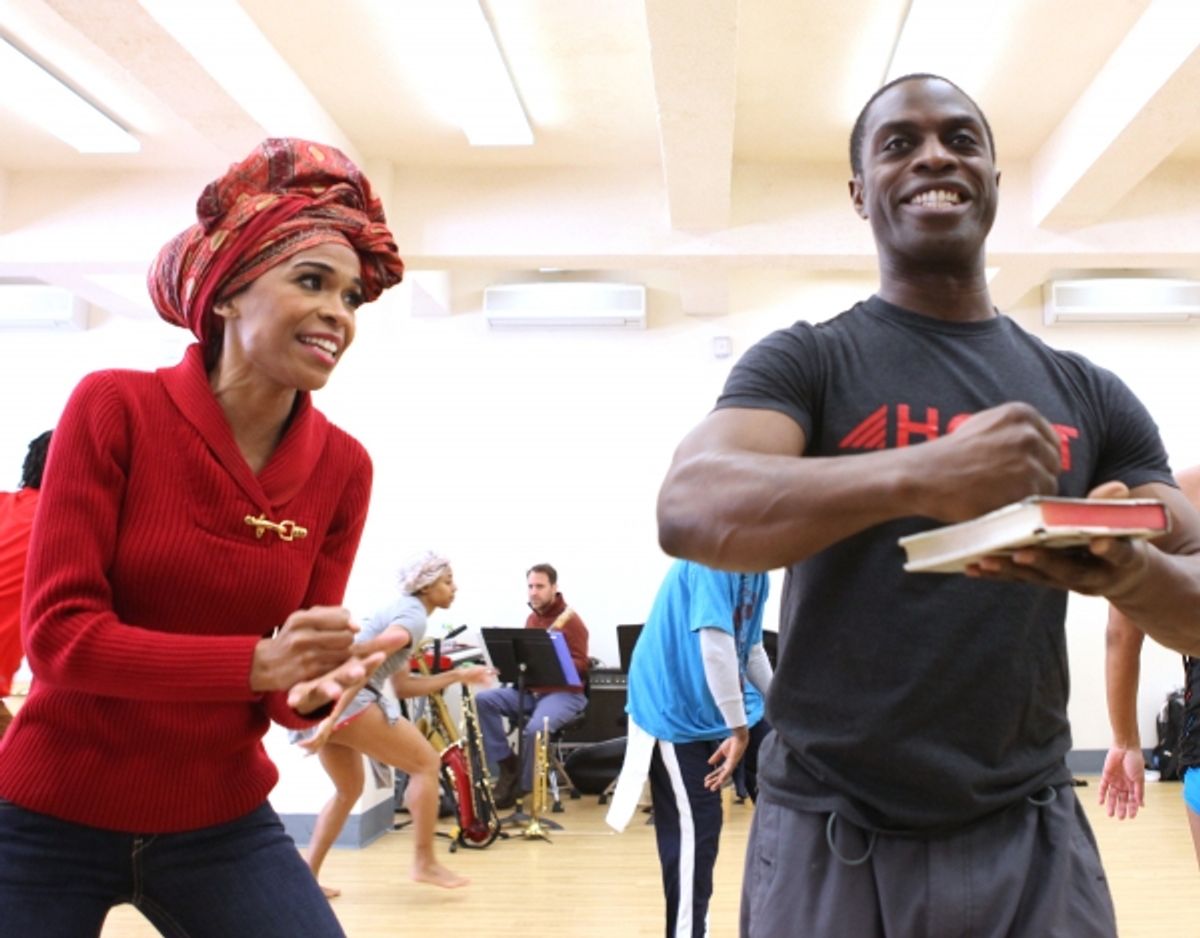 Michelle Williams & Adesola Osakalumi  at 