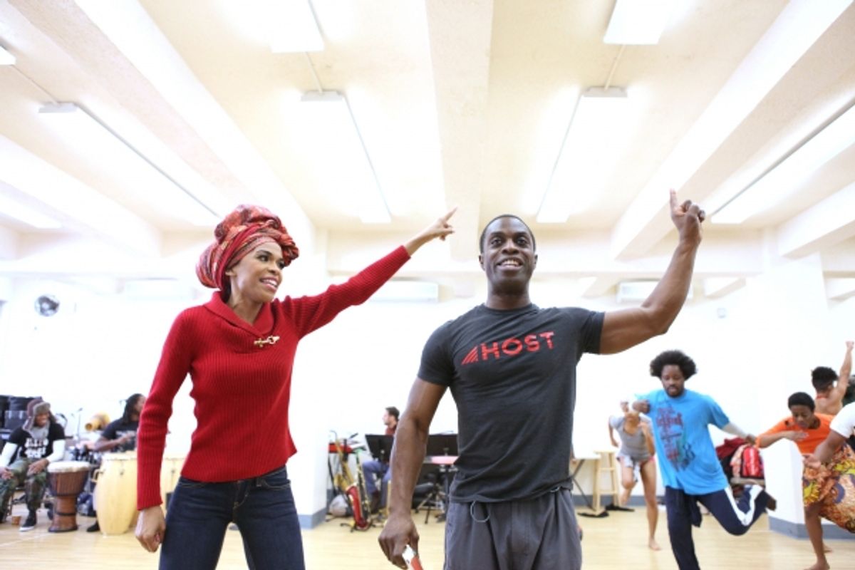 Michelle Williams & Adesola Osakalumi  at 