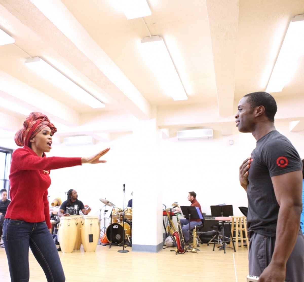 Michelle Williams & Adesola Osakalumi  at 