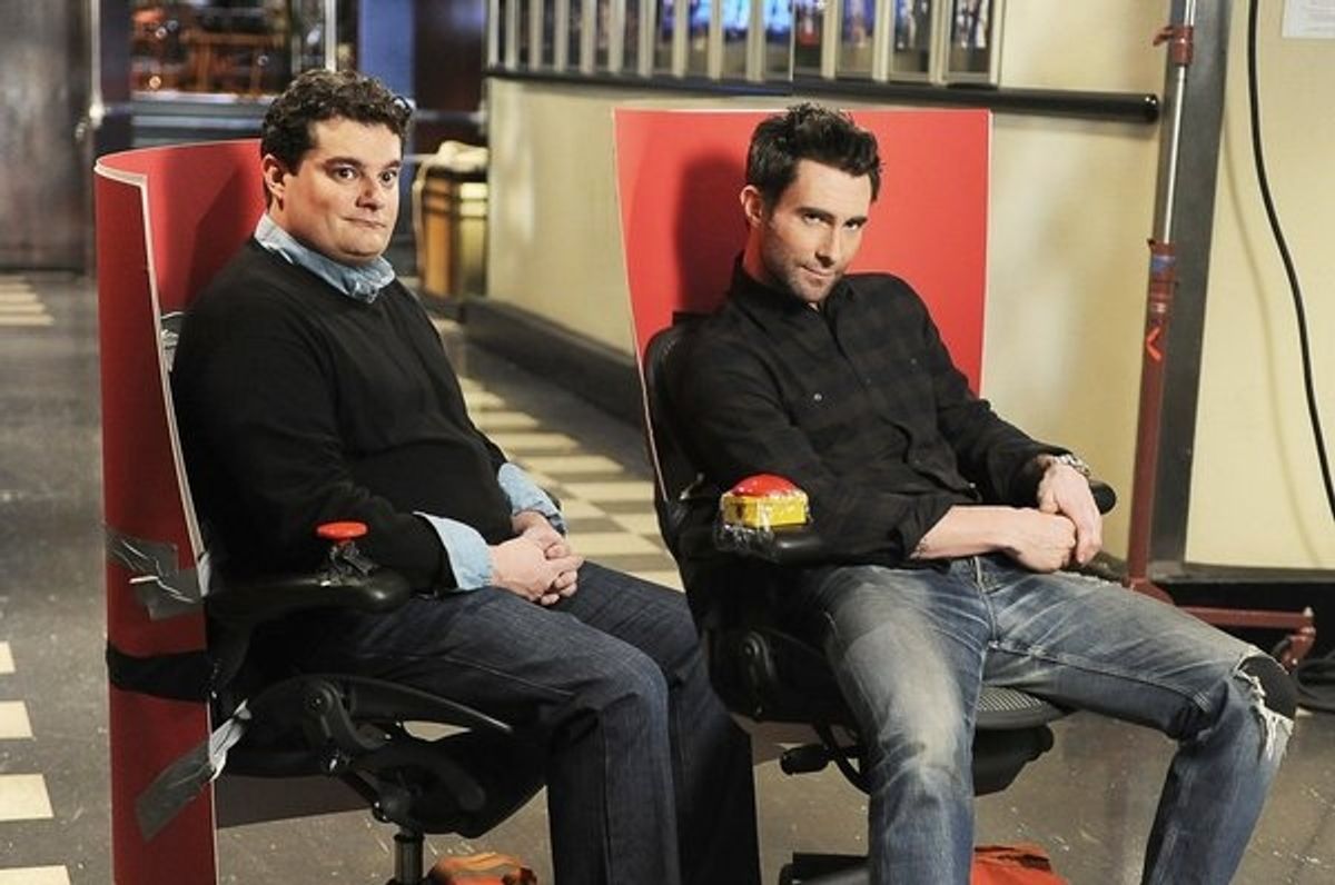 Bobby Moynihan, Adam Levine at 