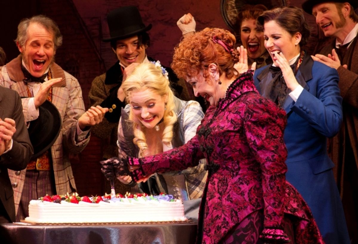 Chita Rivera and the cast of The Mystery of Edwin Drood
 at 