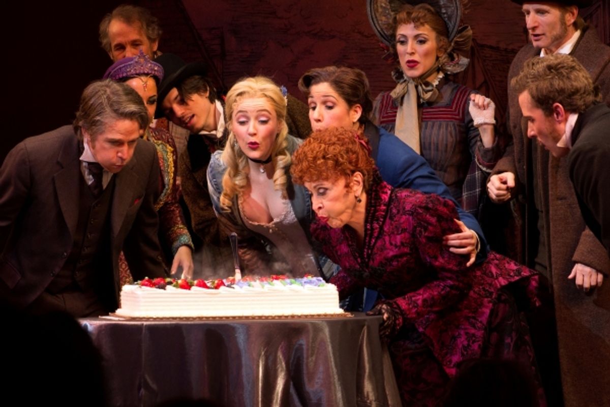 Chita Rivera and the cast of The Mystery of Edwin Drood
 at 
