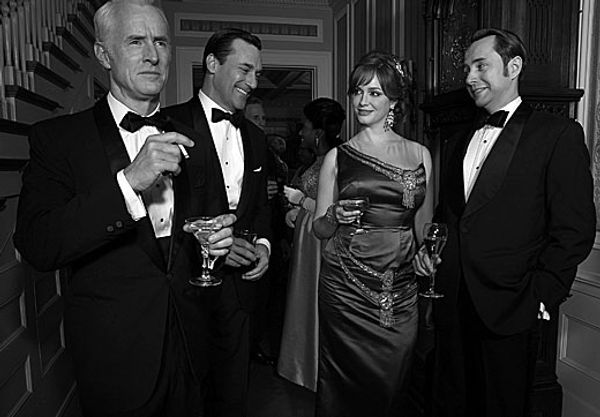 John Slattery, Jon Hamm, Christina Hendricks, Vincent Kartheiser Photo