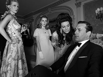 January Jones, Jessica Pare, Jon Hamm Photo
