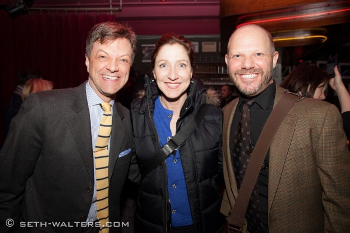 Jim Caruso, Edie Falco and Tony Humrichouser at 
