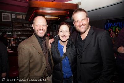 Tony Humrichouser, Edie Falco and Stephen Wallem Photo