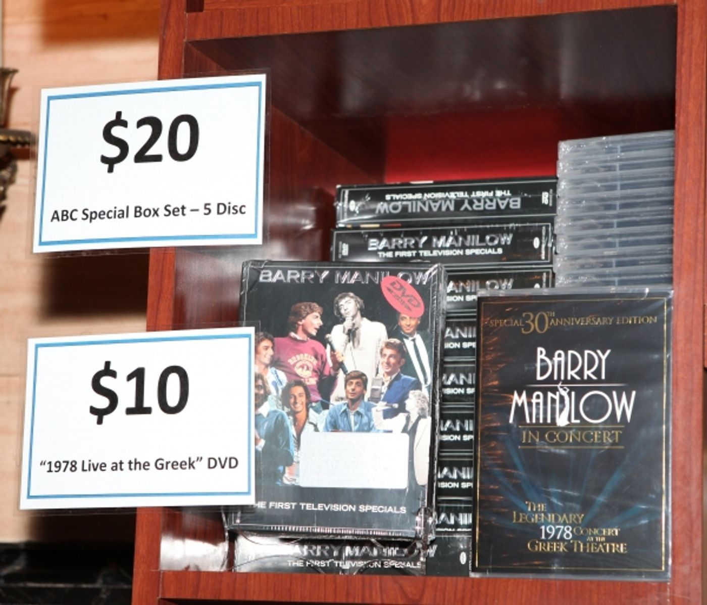 Photo Coverage: Inside the Merchandise Booth at MANILOW ON BROADWAY Photo Coverage: Inside the Merchandise Booth at MANILOW ON BROADWAY Image