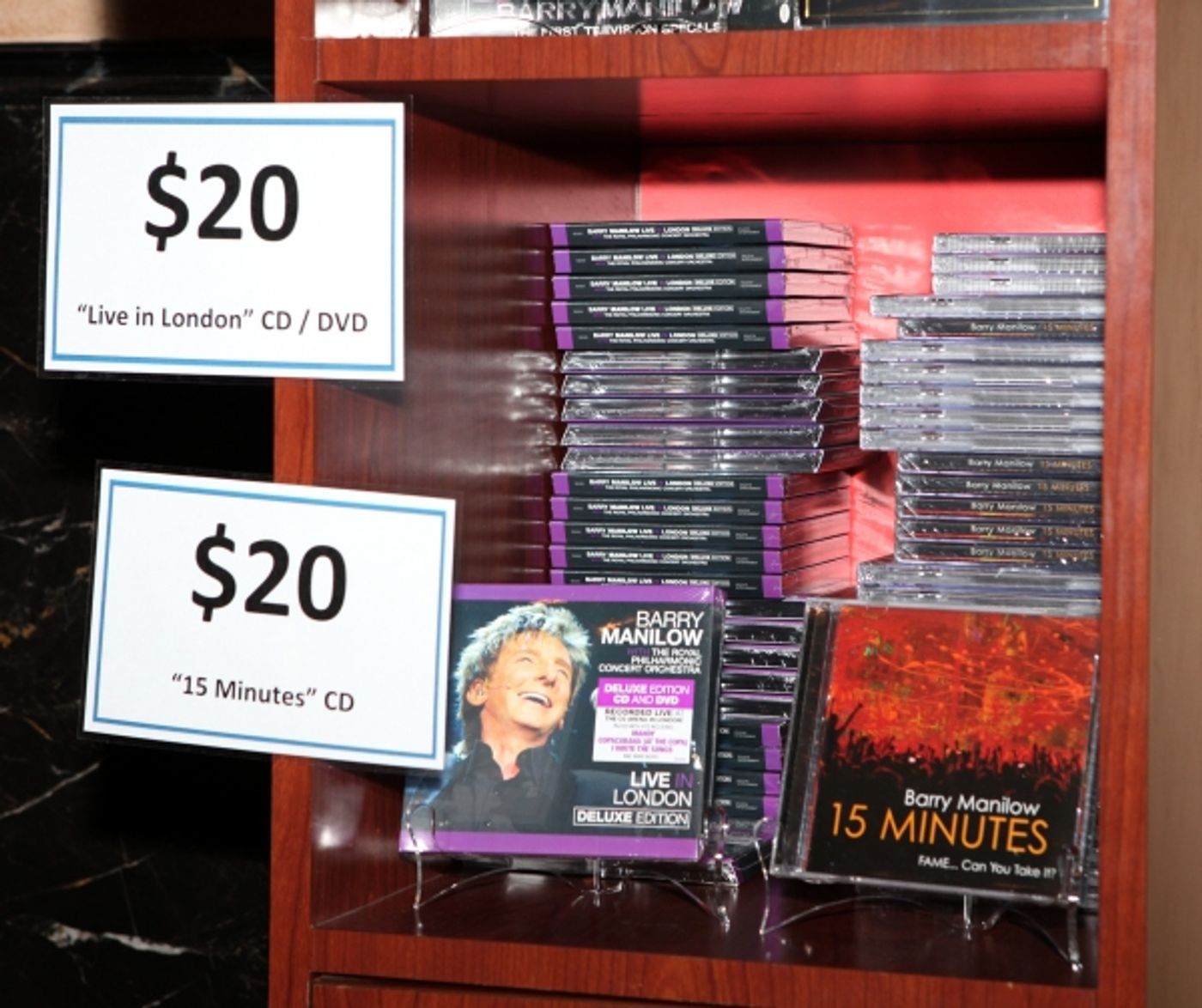 Photo Coverage: Inside the Merchandise Booth at MANILOW ON BROADWAY Photo Coverage: Inside the Merchandise Booth at MANILOW ON BROADWAY Image