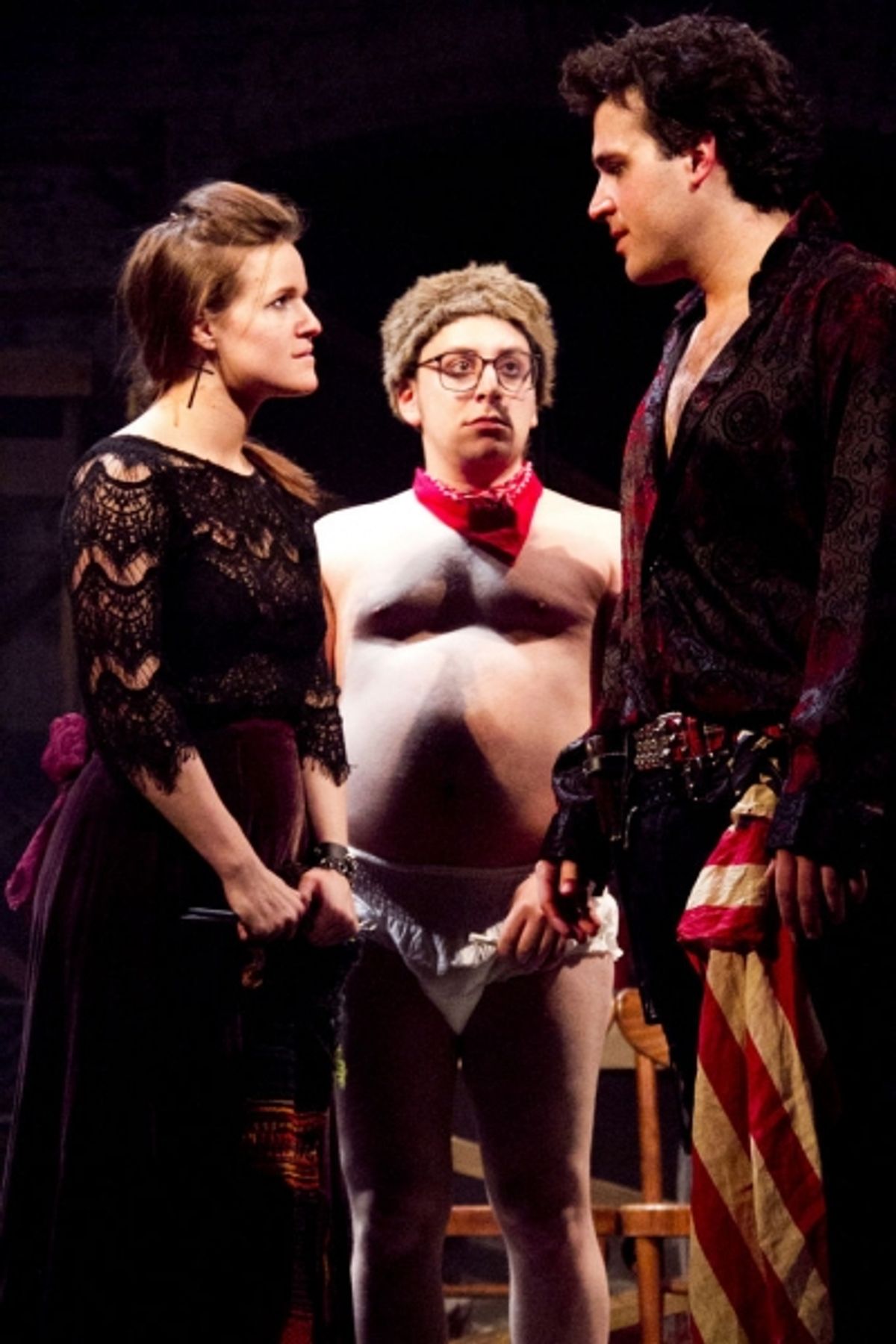 Shanon Remley as Rachel Jackson, Corey Regensburg and Joe Sabatino at 