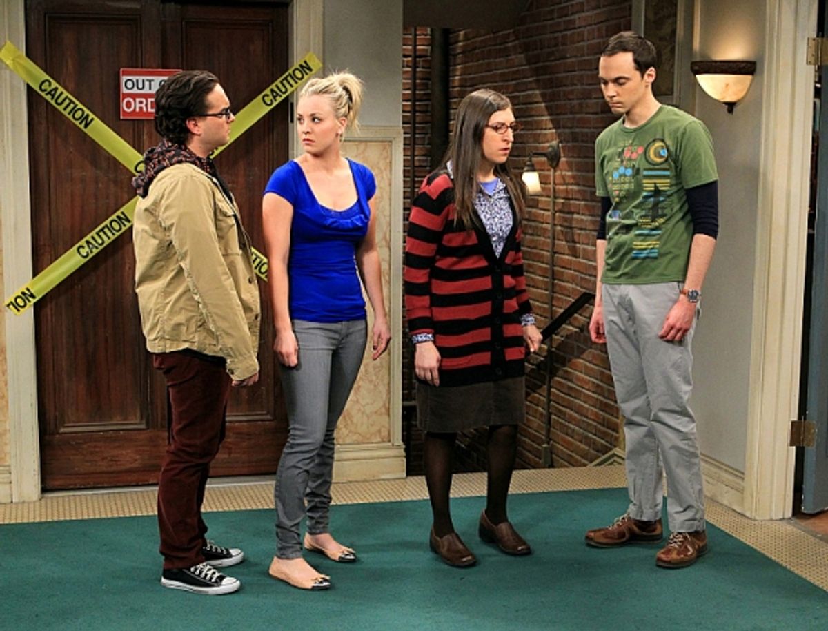 Johnny Galecki, Kaley Cuoco, Mayim Bialik, Jim Parsons at 