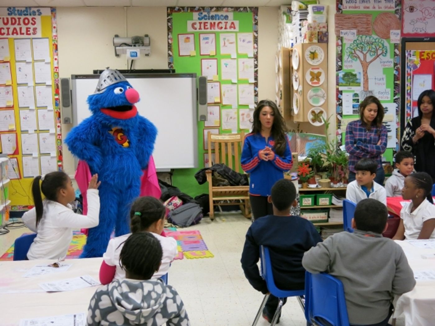 Photo Flash: SESAME STREET LIVE's Super Grover Teaches Garden of Dreams Kids How to Be a Super Hero  Image