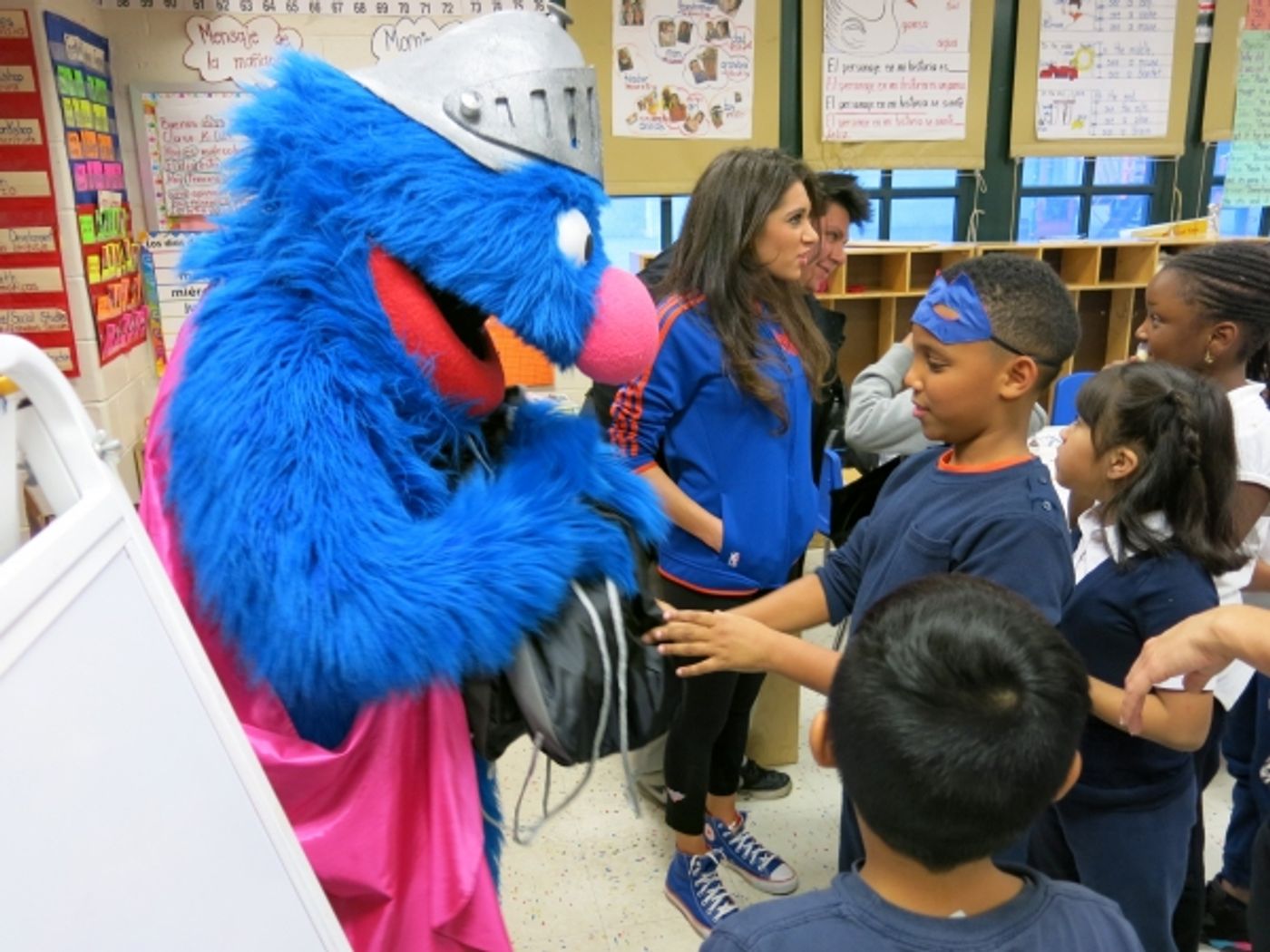 Photo Flash: SESAME STREET LIVE's Super Grover Teaches Garden of Dreams Kids How to Be a Super Hero  Image