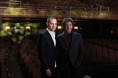 Jordan Roth with Barry Manilow. Photo Credit: Walter McBride
 Photo