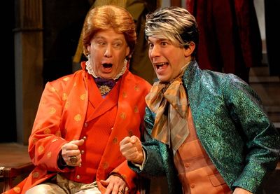 John Michael Richardson is Emperor Joseph II and Andrew Iacovelli is Mozart  Photo