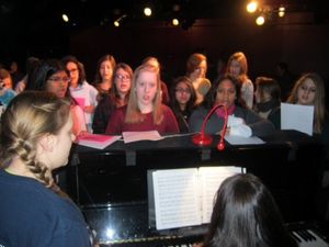 Believe NYC founder, Jacque Carnahan, with Fulmore Middle School Choir Director, Yvette Carol @ BroadwayWorld Believe NYC founder, Jacque Carnahan, with Fulmore Middle School Choir Director, Yvet Photo