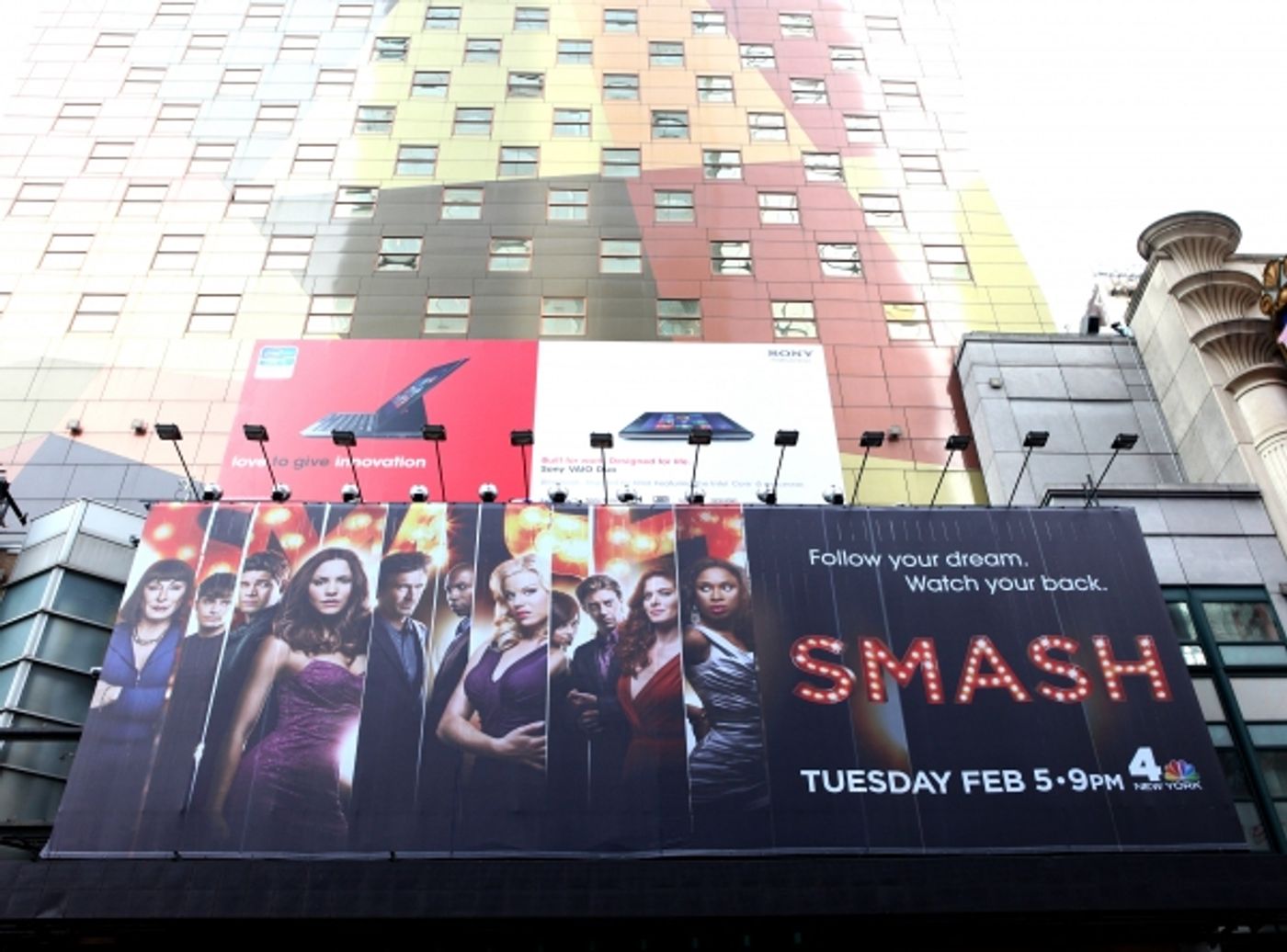 Photo Coverage: SMASH Billboard Towers Over Times Square Photo Coverage: SMASH Billboard Towers Over Times Square Image
