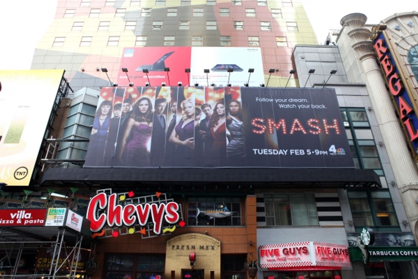 Photo Coverage: SMASH Billboard Towers Over Times Square Photo Coverage: SMASH Billboard Towers Over Times Square Image