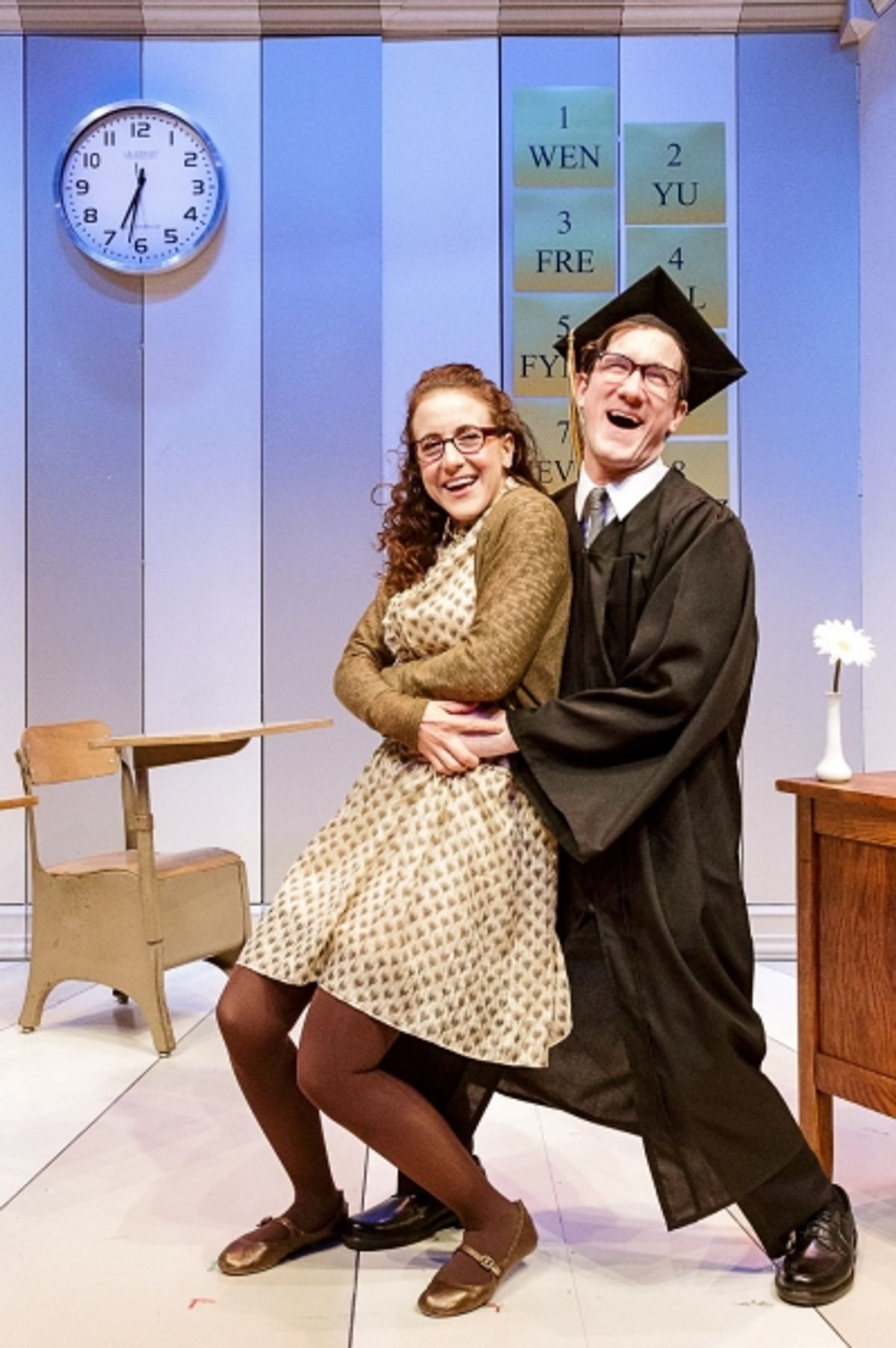 Jenn Harris and Carson Elrod at 