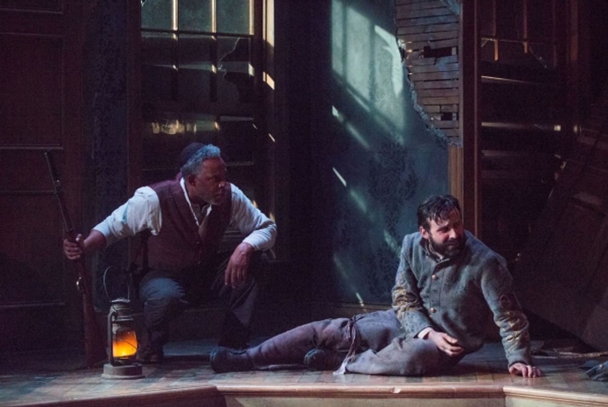 Derek Gaspar (Caleb), Sean Parris (John), Tim Edward Rhoze (Simon)  at 