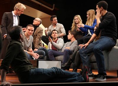 Playwright Paul Downs Colaizzo & Director David Cromer, Blake West, Will Cantler with Photo