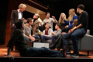 Playwright Paul Downs Colaizzo & Director David Cromer, Blake West, Will Cantler with Evan Jonigkeit, David Hull, Aleque Reid, Matt Lauria, Zosia Mamet, Lauren Culpepper & Kobi Libii @ BroadwayWorld Playwright Paul Downs Colaizzo & Director David Cromer, Blake West, Will Cantler with Photo