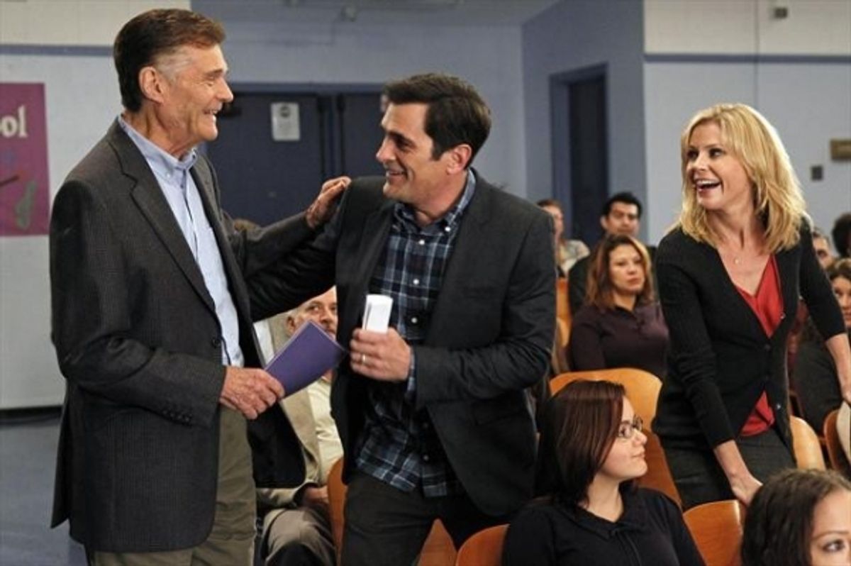 FRED WILLARD, TY BURRELL, JULIE BOWEN at 