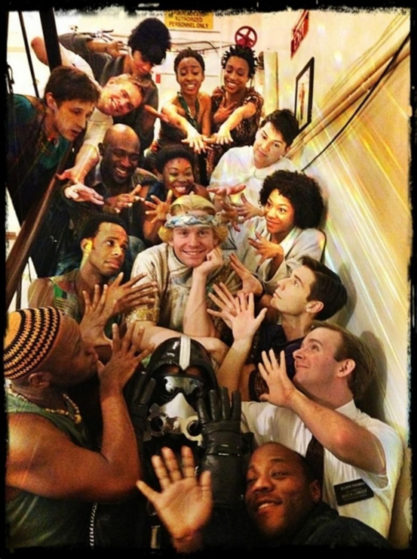 Photo Flash: Saturday Intermission Pics, Jan 26 - Farewell to EVITA, Goodbye to BOOK OF MORMON's Rory O'Malley and More! Image