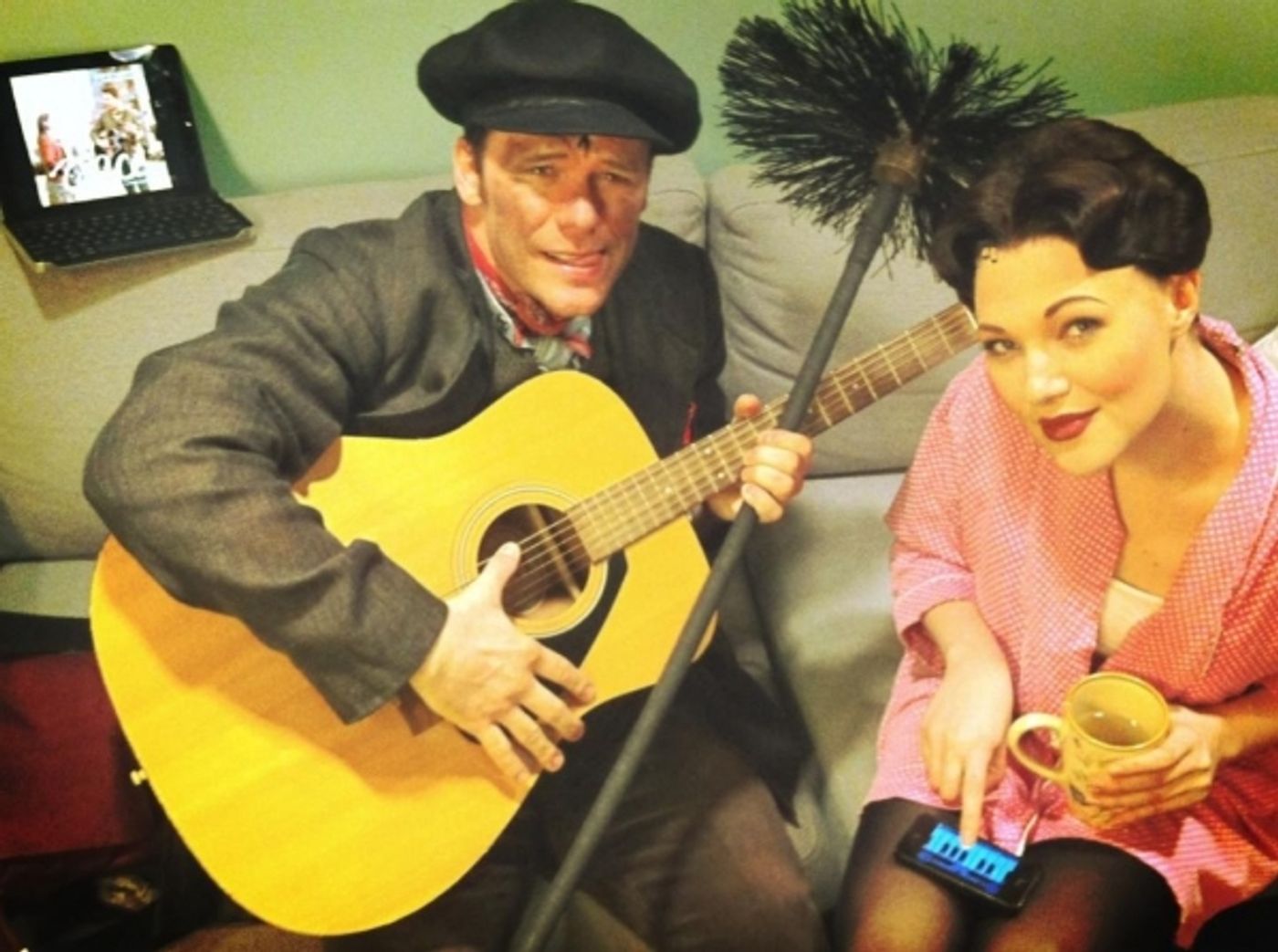 Photo Flash: Saturday Intermission Pics, Jan 26 - Farewell to EVITA, Goodbye to BOOK OF MORMON's Rory O'Malley and More! Image