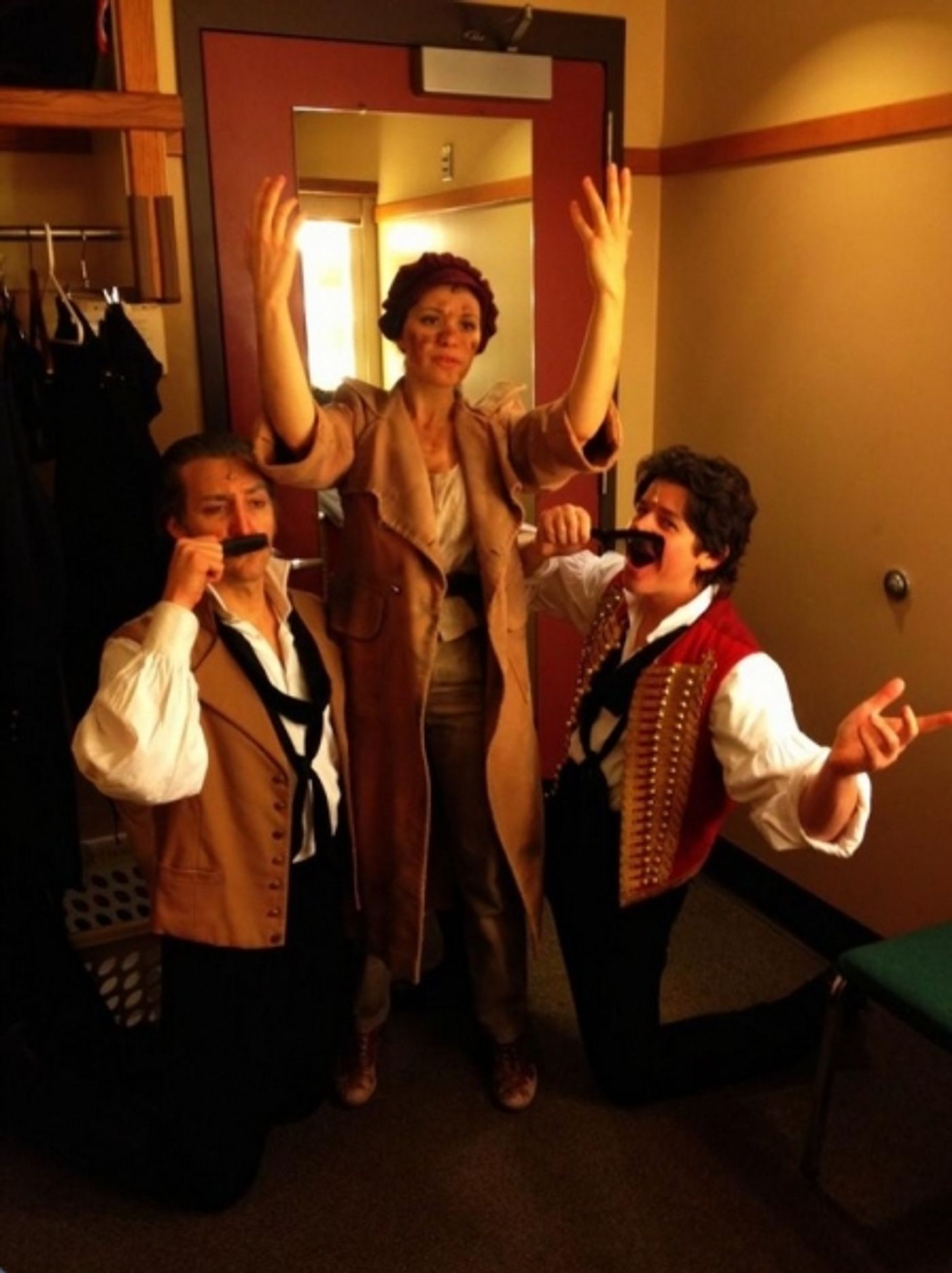 Photo Flash: Saturday Intermission Pics, Jan 26 - Farewell to EVITA, Goodbye to BOOK OF MORMON's Rory O'Malley and More! Image