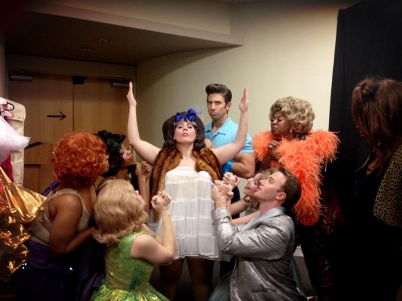 Photo Flash: Saturday Intermission Pics, Jan 26 - Farewell to EVITA, Goodbye to BOOK OF MORMON's Rory O'Malley and More! Image